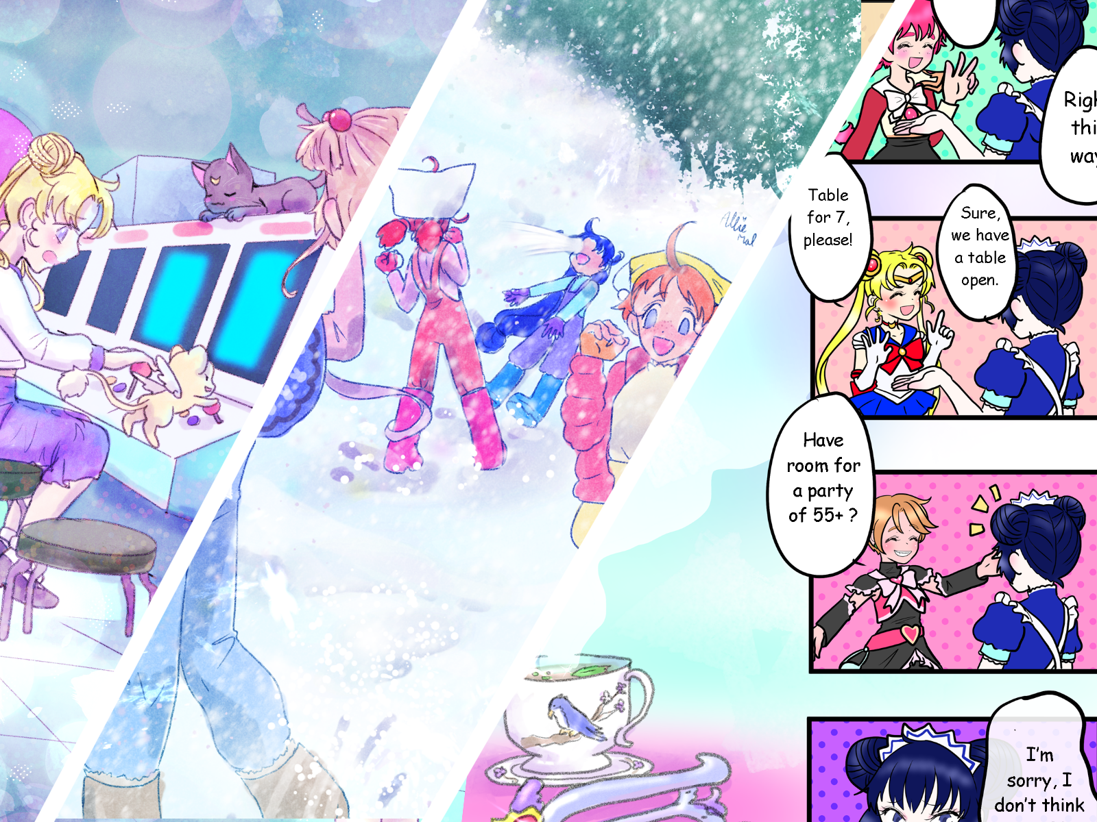 Magical Girl Meetup - Fan Comic and illustration Zine