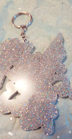 Load image into Gallery viewer, Magical Princess 3 inch arcylic Glitter charm keychain
